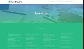 
							         Resources | MediQuire								  
							    