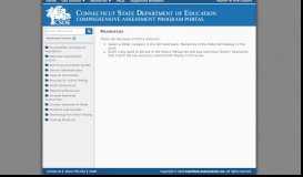 
							         Resources Menu - CSDE Comprehensive Assessment Program portal								  
							    