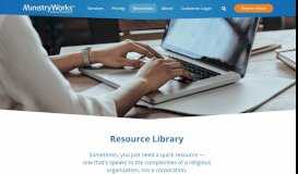 
							         Resources - MinistryWorks								  
							    