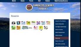 
							         Resources - Miscellaneous - Cañon City Schools								  
							    