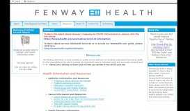 
							         Resources - MyFenway - Fenway Health								  
							    