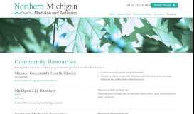 
							         Resources | Northern Michigan Medicine and Pediatrics								  
							    