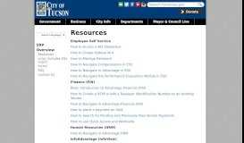 
							         Resources | Official website of the City of Tucson								  
							    