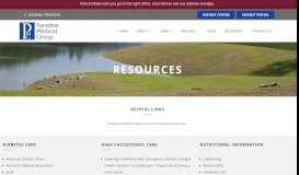 
							         Resources - Paradise Medical Group								  
							    