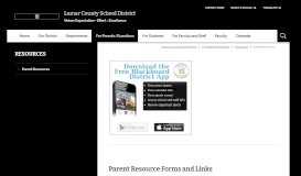 
							         Resources / Parent Resources - Lamar County School District								  
							    