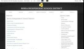 
							         Resources - Parents - Berea Independent School District								  
							    