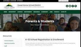 
							         Resources - Parents & Students - Sweet Home School District								  
							    