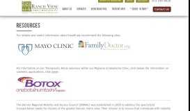 
							         Resources - Ranch View Family Medicine | Resources - Ranch View ...								  
							    