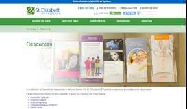 
							         Resources - St. Elizabeth Physicians -								  
							    