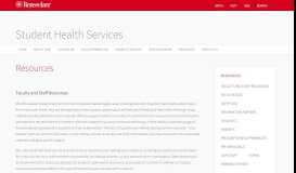 
							         Resources | Student Health Services - RPI Student Health Center								  
							    