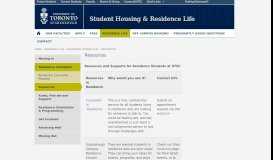 
							         Resources | Student Housing & Residence Life - UTSC - University of ...								  
							    