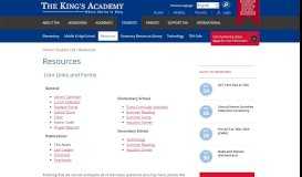 
							         Resources | The King's Academy - Private School Palm Beach County								  
							    