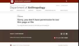 
							         Resources: Undergraduate: Student Portal ... - IU Anthropology								  
							    