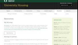
							         Resources | University Housing								  
							    