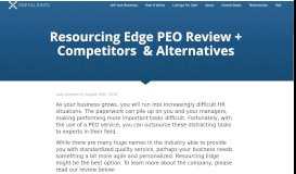 
							         Resourcing Edge PEO Review + Competitors & Alternatives ...								  
							    