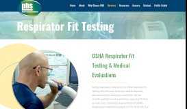 
							         Respirator Fit Testing - PHS Mobile Health Solutions								  
							    