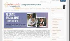 
							         Respite Services | Programs - Easter Seals Greater Houston								  
							    