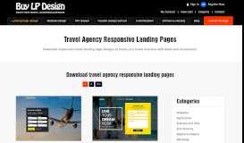 
							         Responsive travel landing landing page design templates								  
							    