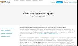 
							         REST SMS API Documentation for Developers - EZ Texting								  
							    