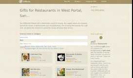 
							         Restaurant Gift Cards & Certificates in West Portal, San Francisco, CA ...								  
							    