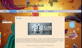 
							         Result - City University Bangladesh								  
							    