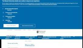 
							         Results - Exams and results - Monash University								  
							    