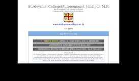 
							         RESULTS PORTAL:: ST. ALOYSIUS COLLEGE (AUTONOMOUS ...								  
							    