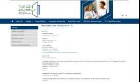 
							         Resurrection University - Tuition Exchange								  
							    