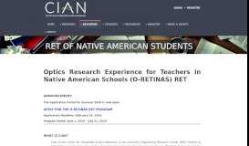 
							         RET of Native American Students | cian-erc								  
							    