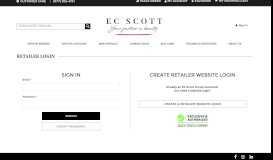 
							         Retailer Login | EC Scott Official B2B Site | Authorized Sales ...								  
							    