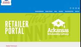 
							         Retailer Portal | Arkansas Scholarship Lottery								  
							    