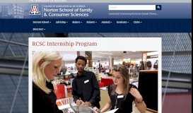 
							         Retailing and Consumer Sciences Internship Program | Norton School ...								  
							    