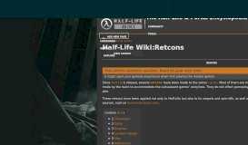 
							         Retcons - Half-Life Wiki - Fandom								  
							    