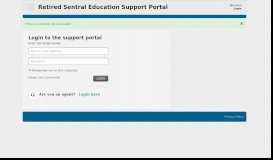 
							         Retired Sentral Education Support Portal: Sign into								  
							    
