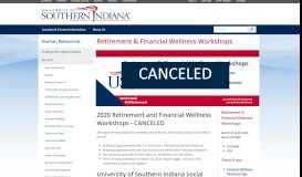 
							         Retirement & Financial Wellness Workshops | University of Southern ...								  
							    