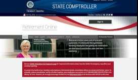 
							         Retirement Online for Employers - Office of the State Comptroller								  
							    