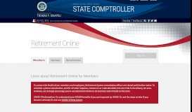 
							         Retirement Online | NYSLRS | Office of the New York State Comptroller								  
							    