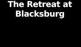 
							         Retreat at Blacksburg								  
							    