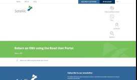 
							         Return an OBU using the Road User Portal | Satellic								  
							    