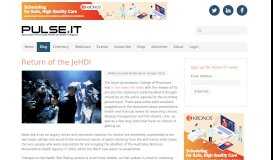 
							         Return of the JeHDI - Pulse+IT								  
							    