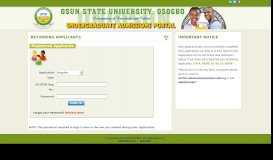 
							         returning applicants - | UNIOSUN Undergraduates Admissions Portal |								  
							    