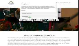 
							         Returning Student Checklist								  
							    