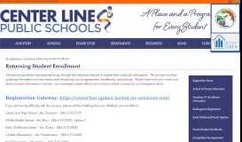 
							         Returning Student Enrollment - Miscellaneous - Center Line Public ...								  
							    