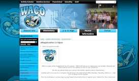 
							         Returning Student School Registration - WACO CSD								  
							    