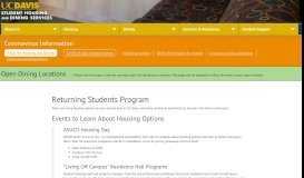
							         Returning Students Housing Program | UC Davis Student Housing ...								  
							    