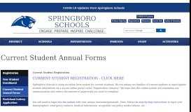 
							         Returning Students - Springboro Schools								  
							    