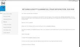 
							         Returns and guarantee | BUFF® Help								  
							    