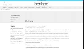 
							         Returns Policy at boohoo.com								  
							    