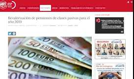 
							         Revalorización de pensiones de clases pasivas para el ... - FeSP-UGT								  
							    