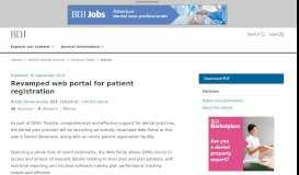 
							         Revamped web portal for patient registration | British Dental Journal								  
							    